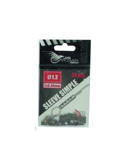 Sleeves Simples Powerline Black Nickel 1.2 mm (x30) – natusport