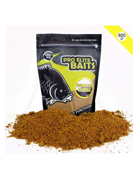 Amorce Stick Mix Pro Elite Baits Pineapple & Scopex 800g – natusport
