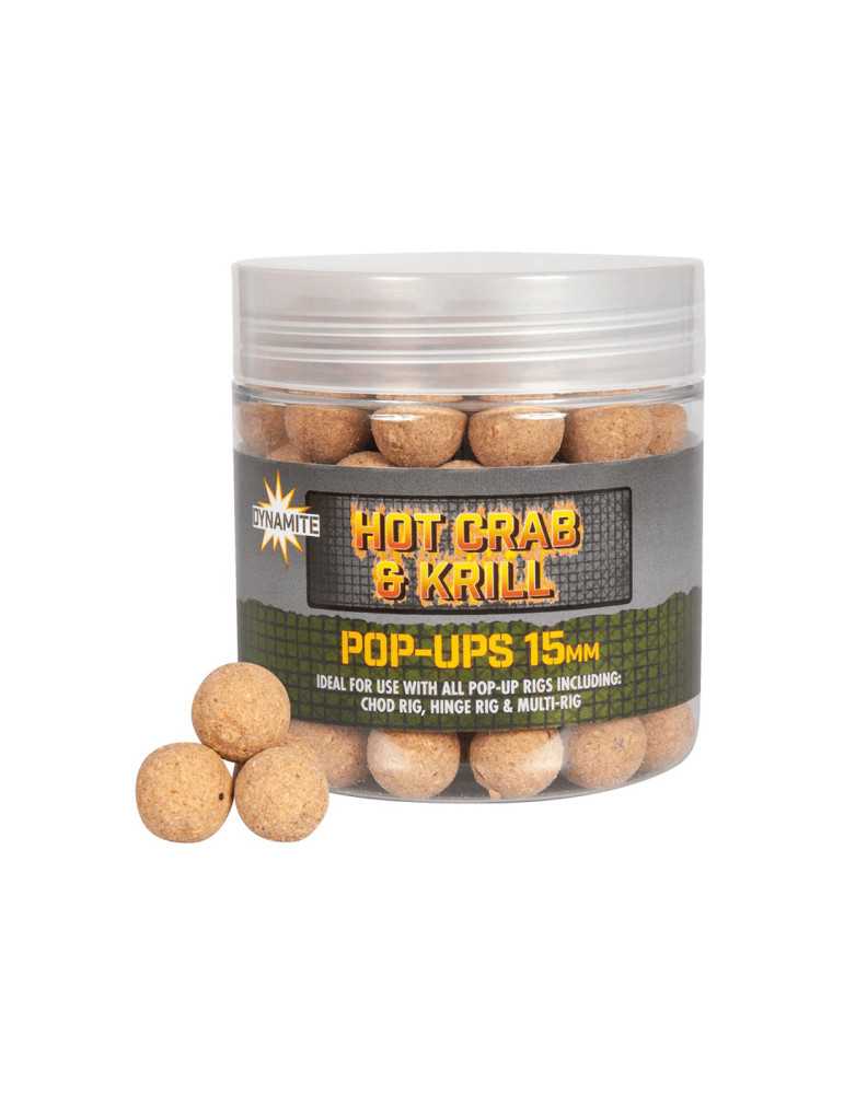 Pop Up Dynamite Baits Hot Crab & Krill 15 mm – natusport