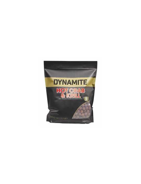 Bouillettes Dynamite Baits Hot Crab & Krill 15 mm 1 kg – natusport