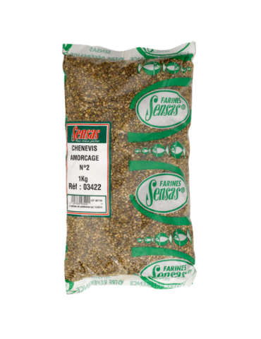 Amorce Chènevis Amorçage Sensas N°2 1 kg – natusport 2