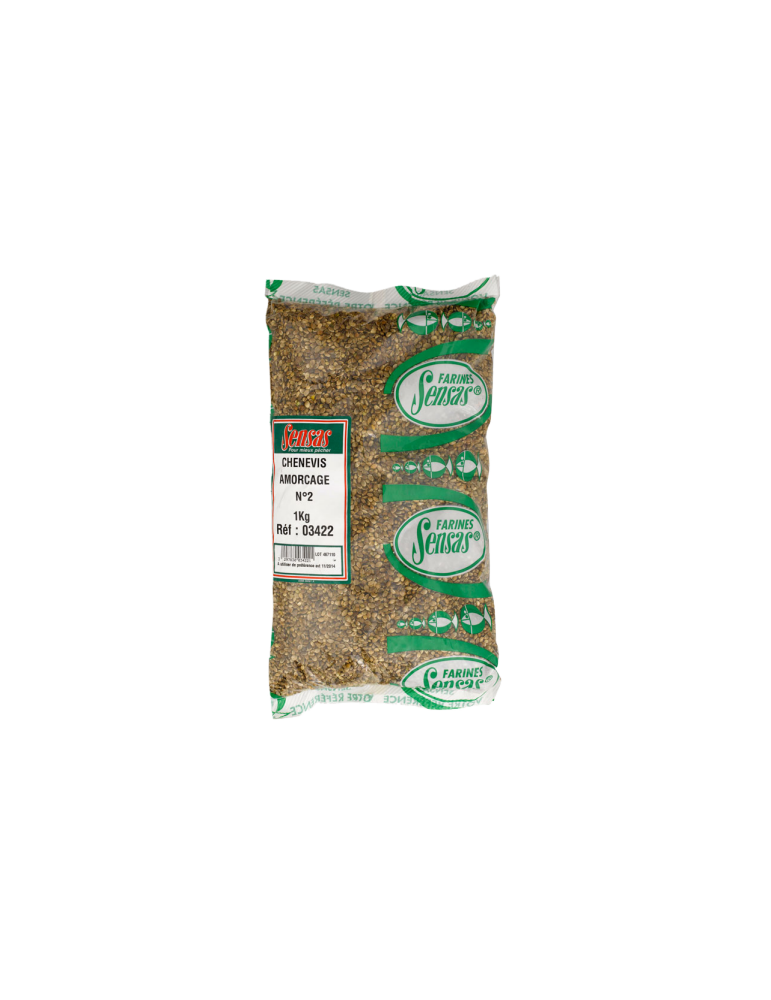 Amorce Chènevis Amorçage Sensas N°2 1 kg – natusport