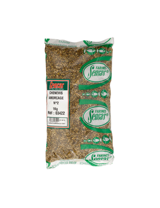 Amorce Chènevis Amorçage Sensas N°2 1 kg – natusport