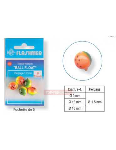 Montage Perle Flottante Ronde Flashmer 10mm Rouge – natusport 2