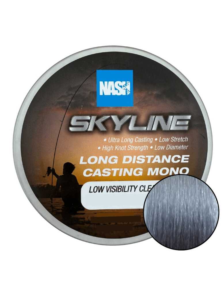 Fil Nylon Nash Skyline Clear 0.28 mm – natusport