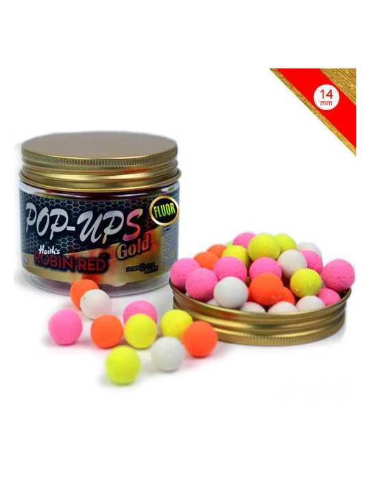 Bouillette Pop-Up Pro Elite Baits Gold Robin Red Fluor 14 mm | Natuspo – natusport