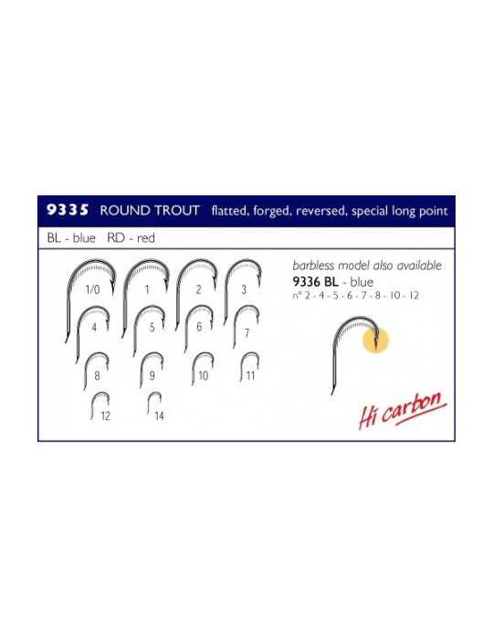 Hameçon Rapala Competition WQ 9335BLB Bleu Rouge Taille 10 Par 18 | Na – natusport