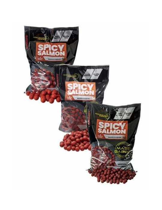 Bouillette Starbaits Spicy Salmon Mass Baiting 20 mm 3 kg