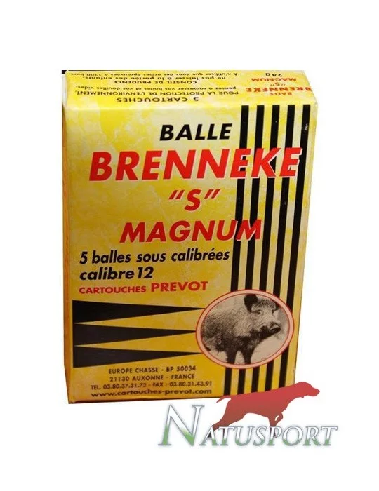 Balle sous-calibrée Prevot Brenneke "S" C.12/76