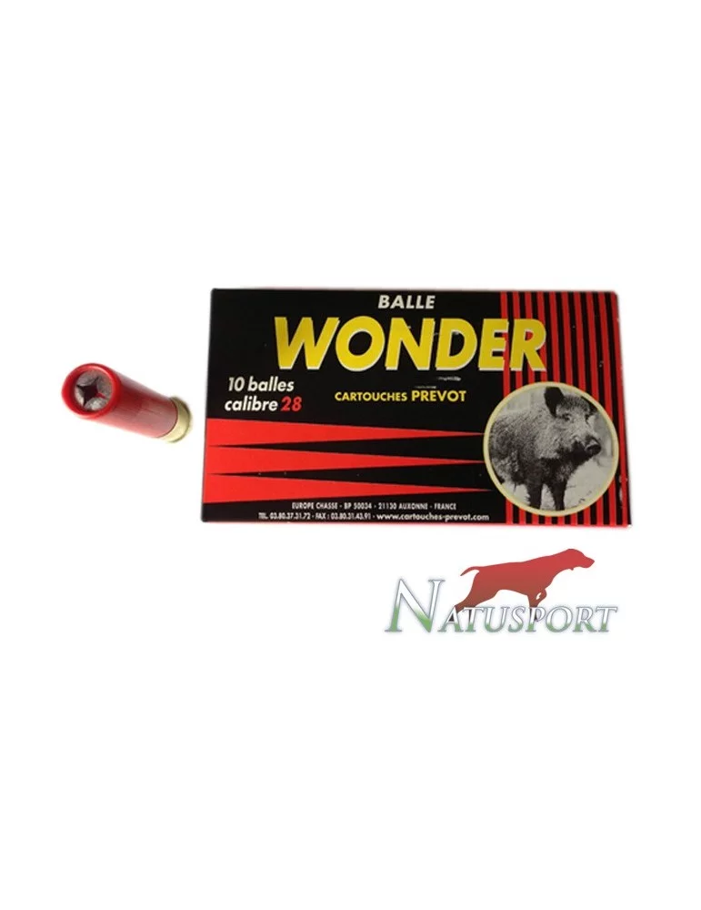 Balle sous-calibrée Prevot Wonder C.28/70