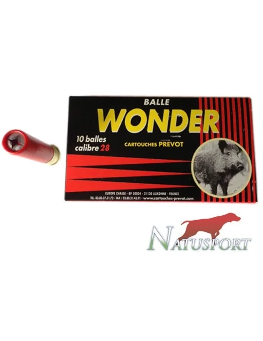 Balle sous-calibrée Prevot Wonder C.28/70