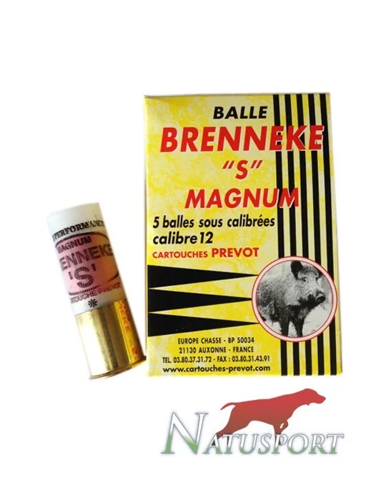 Balle sous-calibrée Prevot Brenneke "S" C.12/76