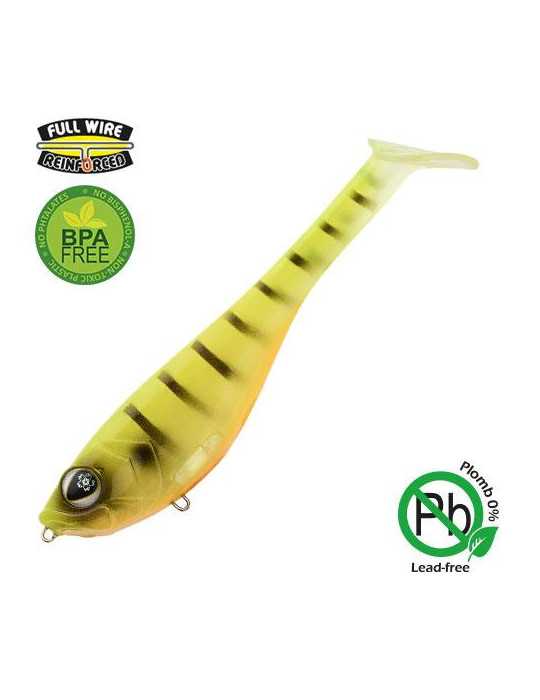 Leurre Souple Sakura Dekai Swimbait 120 Tigre/Or