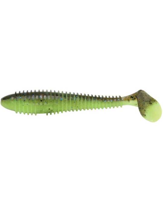 Leurre Souple Keitech Swing Impact Fat 3.3" Chartreuse Belly S09 | Nat – natusport