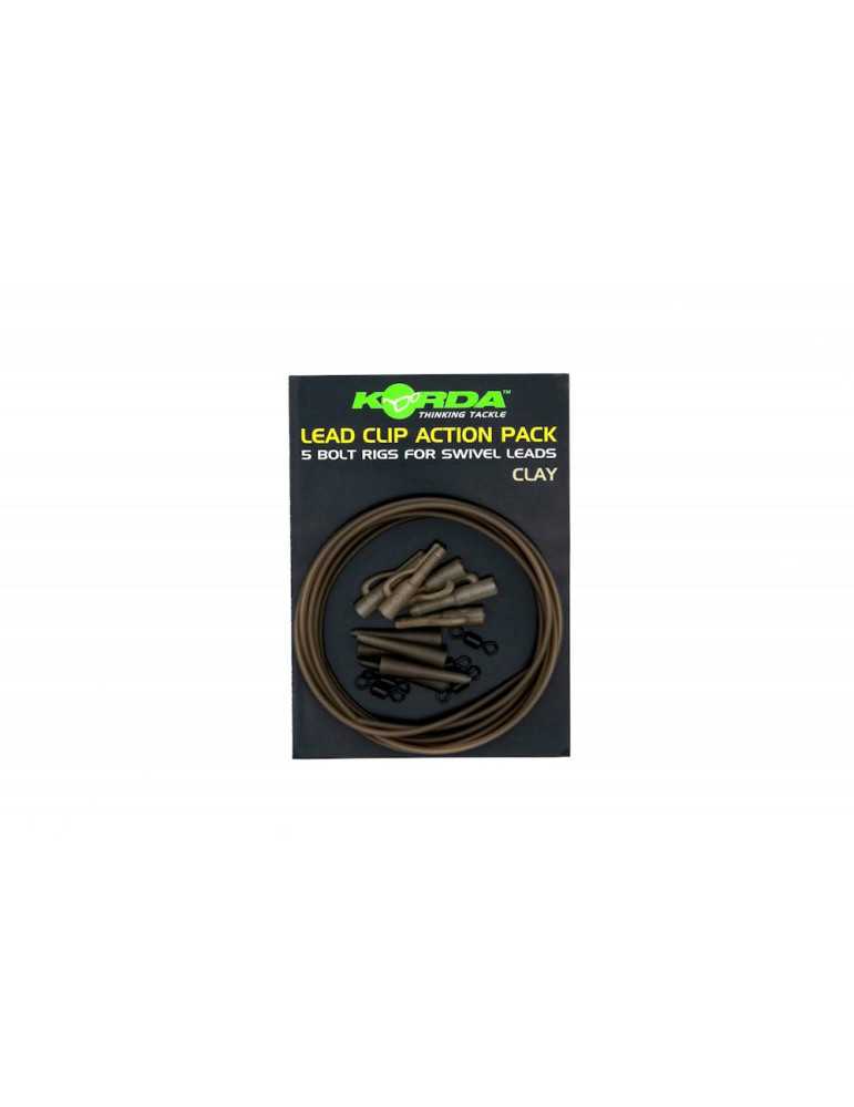 Montage Korda Lead Clip Action Pack Clay – natusport
