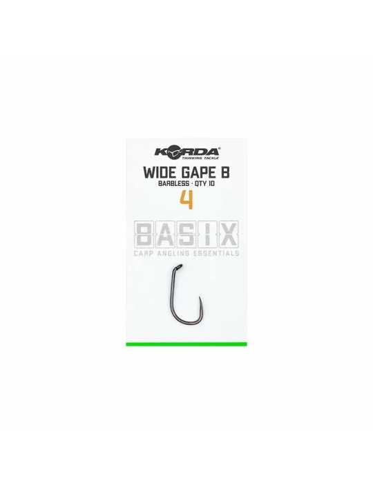 Hameçon Korda Basix Wide Gape Barbless N°4 – natusport
