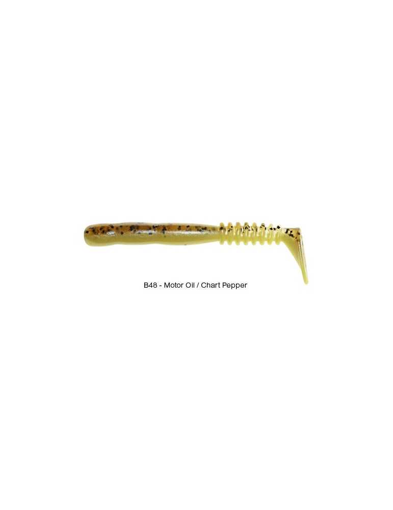 Leurre Souple Reins Rockvibe Shad 2" Motor Oil Pepper/Chartreuse B48 | – natusport