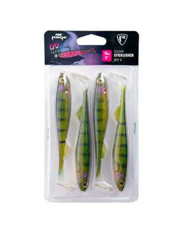 Leurre Souple Fox Rage Slick Shad Ultra UV 13cm Stickleback