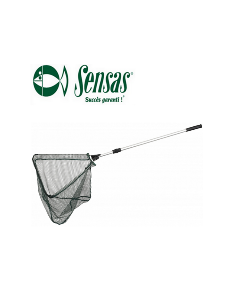 Épuisette Sensas Triangulaire Repliable 2,40 m Maille 6 mm – natusport
