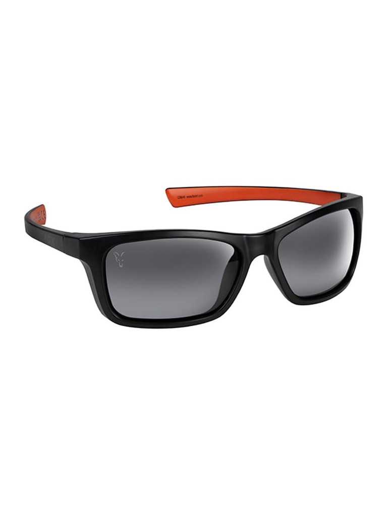 Fox Collection Sunglasses Black & Orange - Verres Gris – natusport