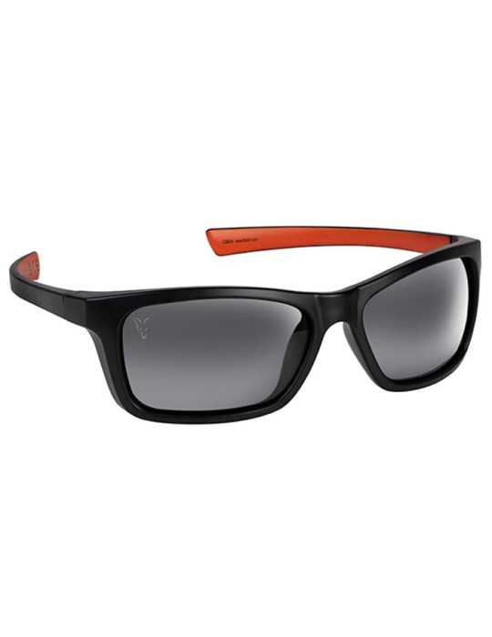 Fox Collection Sunglasses Black & Orange - Verres Gris – natusport