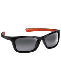 Fox Collection Sunglasses Black & Orange - Verres Gris – natusport