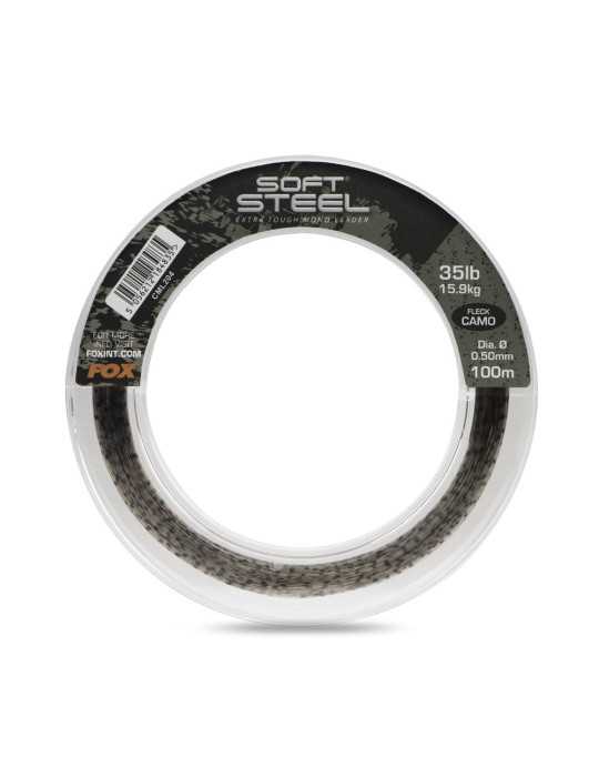 Bas de Ligne Fox Soft Steel Fleck Camo Leader 35 lb – natusport