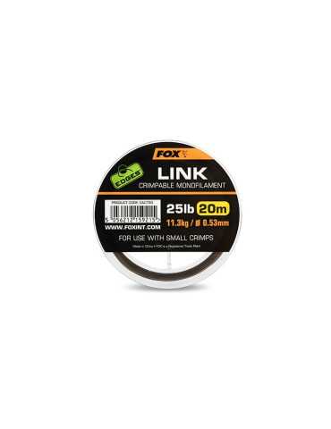 Nylon Fox Edges Link Trans Khaki Crimpable 0,53mm 20m