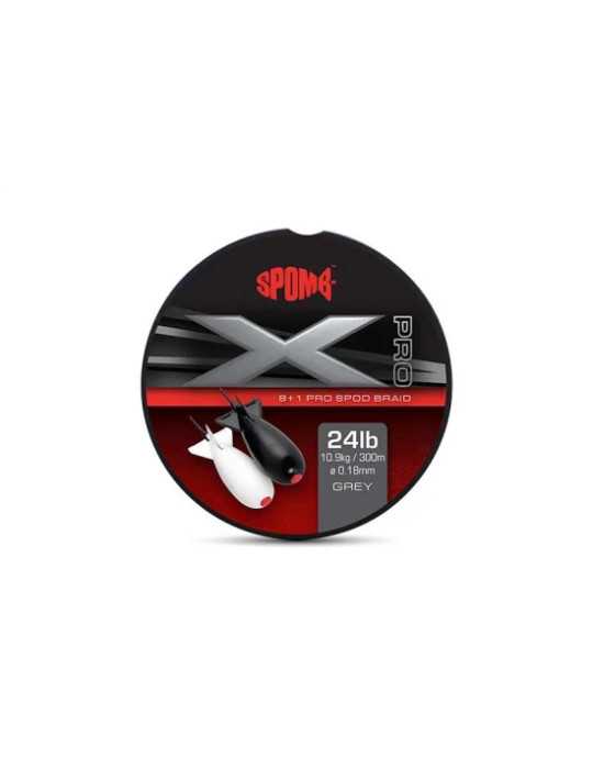 Fil Tresse Fox X Pro Braid Grey 8+1 0,18 mm – natusport