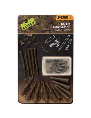 Fox Edges Camo Safety Lead Clip Kit Taille 7