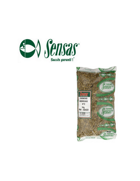 Amorce Chènevis Amorçage Sensas N°2 1 kg – natusport
