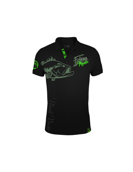 Polo Hot Spot Design Black Bass Mania XXL – natusport
