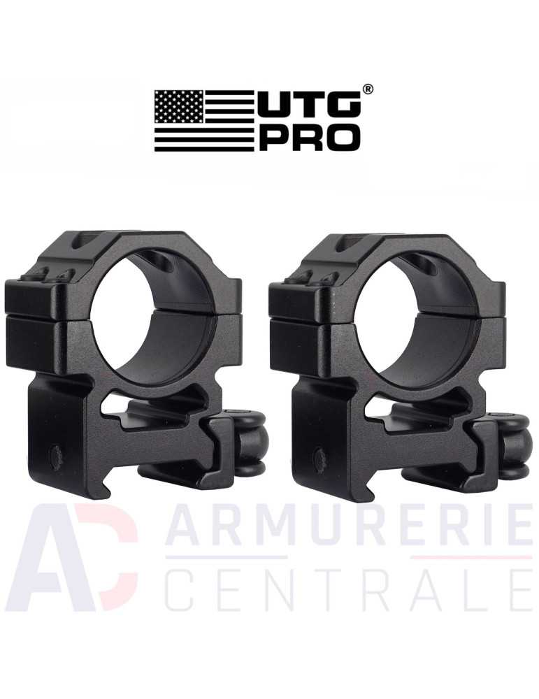 UTG Montage rapide medium 25,4 mm pour rail Picatinny 21 mm | Natuspor – natusport