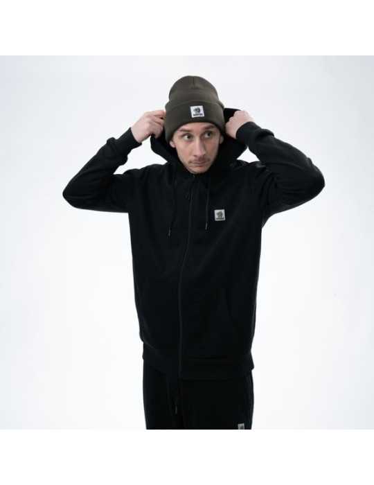 Nash Make It Happen Badge Zipped Hoodie Black M – natusport