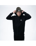 Nash Make It Happen Badge Zipped Hoodie Black M – natusport