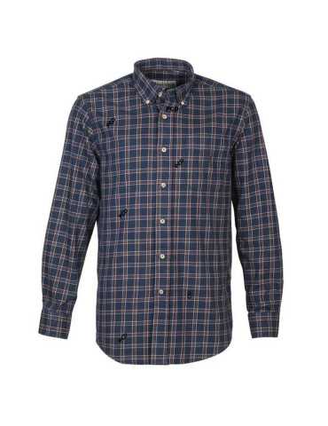 Chemise Percussion Nevada Marine/Rouge Taille S