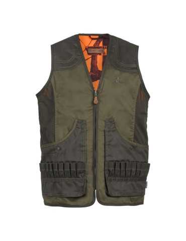 Gilet de Chasse Percussion Savane Réversible Taille S