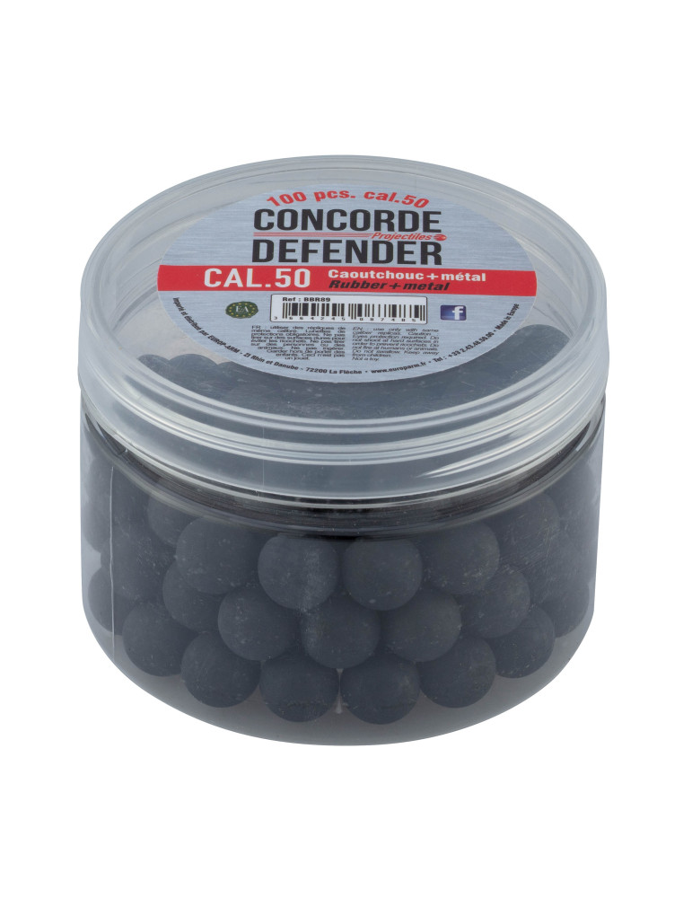 Billes Extra-Lourdes en Caoutchouc et Métal Cal 50
