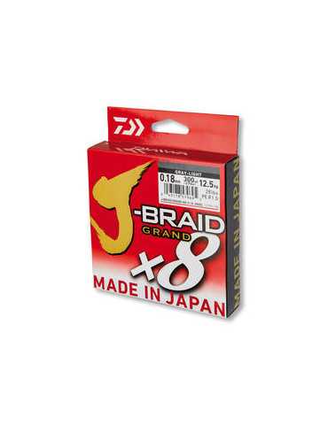Fil Daiwa J-Braid Grand X8 0.06mm Gris Clair 135m