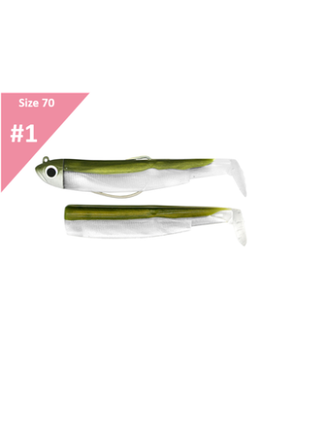 Leurre Souple Fiiish Black Minnow Combo Shore N°1 3g Kaki