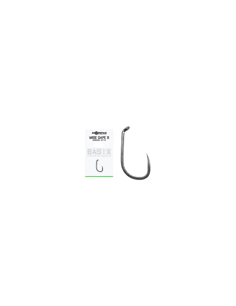 Hameçon Korda Basix Wide Gape Barbless N°4 – natusport