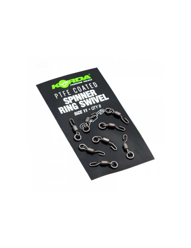 Émerillon Korda PTFE Spinner Ring Swivels Taille 11 (8 pièces) | Natus – natusport