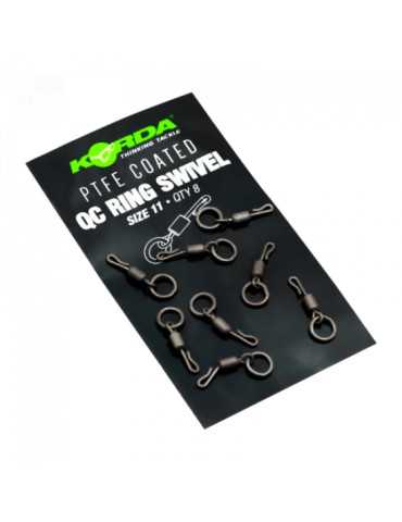 Émerillon Korda PTFE QC Ring Swivel Taille 11 (8 pcs)