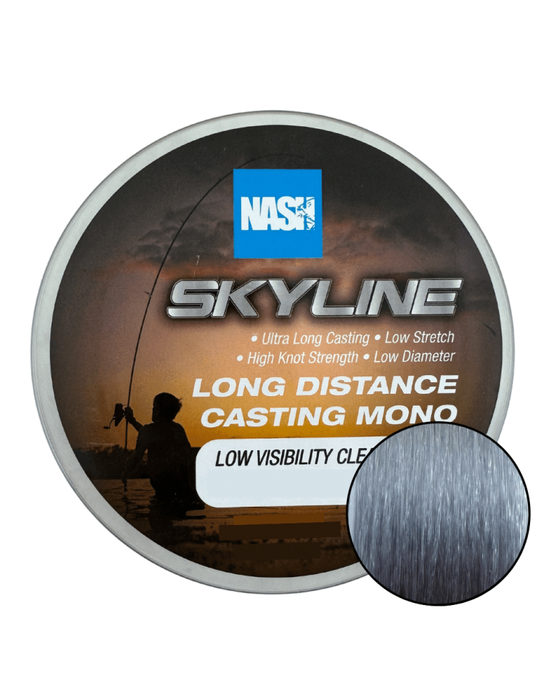 Fil Nylon Nash Skyline Clear 0.28 mm – natusport