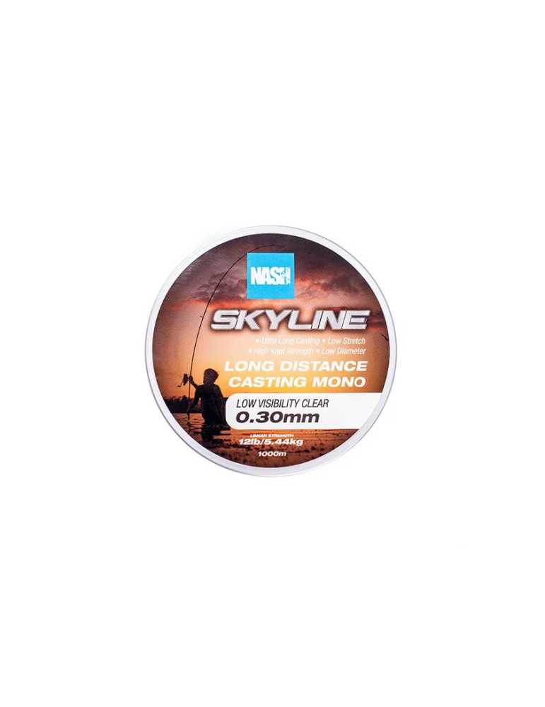 Fil Nylon Nash Skyline Clear 0.30 mm – natusport
