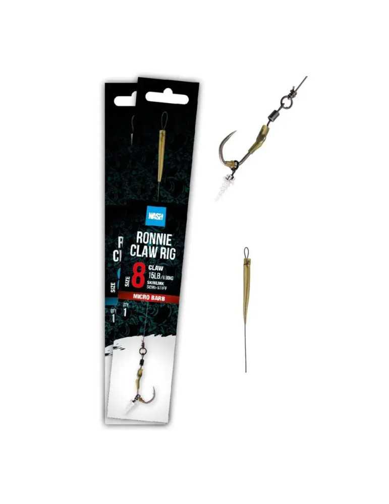 Montage Nash Ronnie Claw Rig Taille 8 – natusport