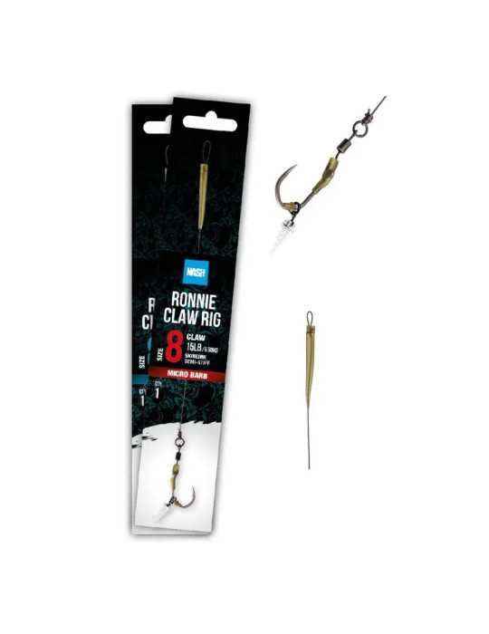 Montage Nash Ronnie Claw Rig Taille 8 – natusport