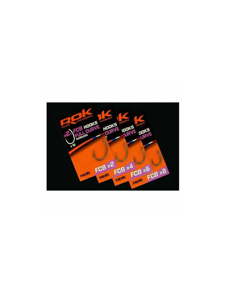 Hameçon ROK Fishing FCB Full Curve Barbless N°8