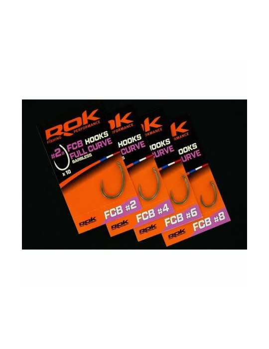 Hameçon ROK Fishing FCB Full Curve Barbless N°8