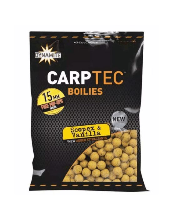 Bouillette Dynamite Baits Carptec Scopex Vanilla 15mm 1,8kg | Natuspor – natusport